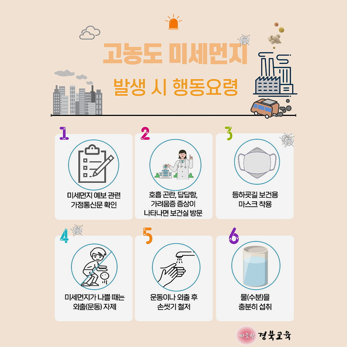 경북교육청, 2024년 학교 미세먼지 관리 계획 수립․추진