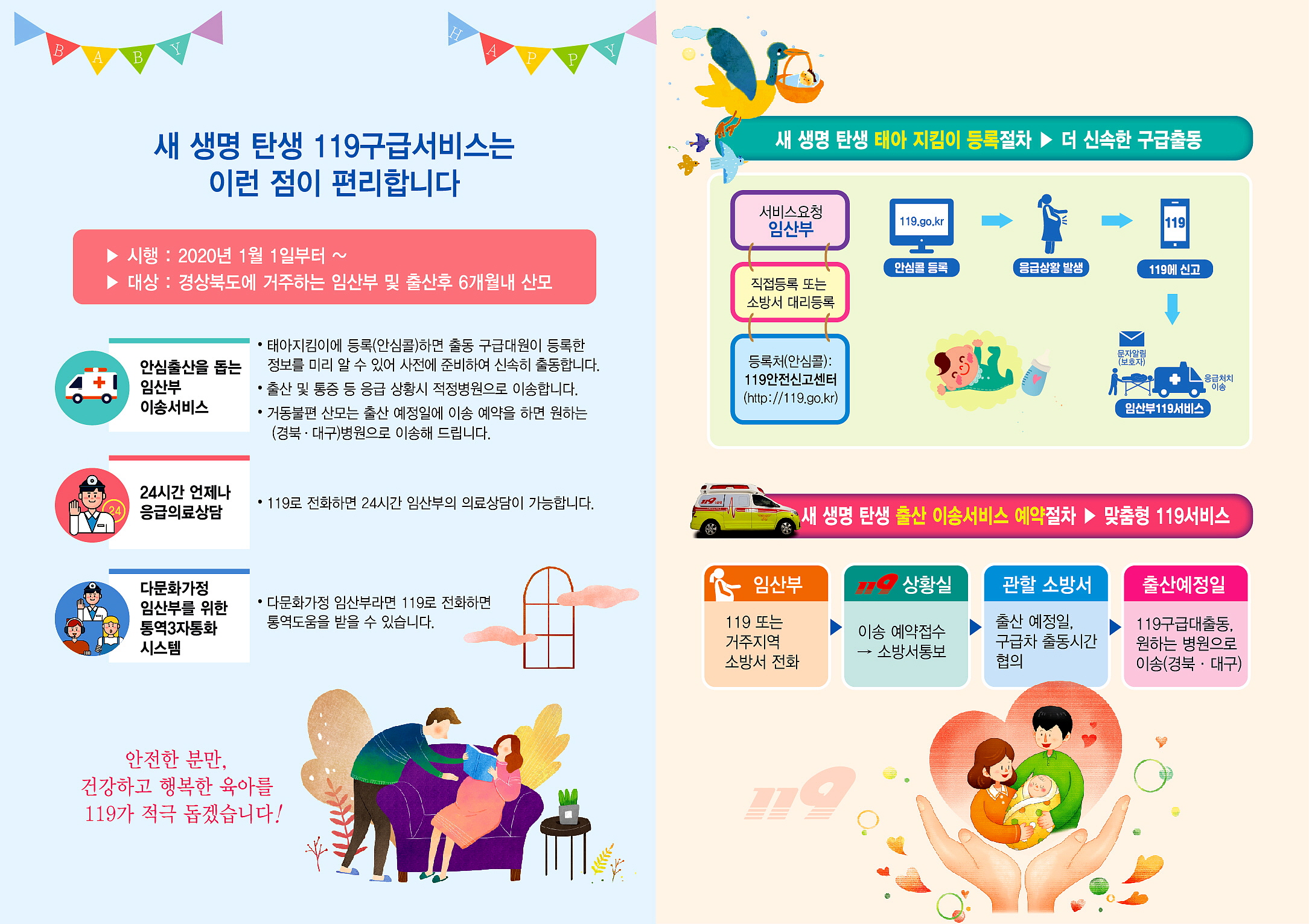 김천소방서, ‘새 생명 탄생 119구급서비스’ 운영