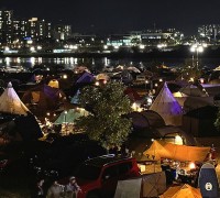 안동시, 국내 최대 규모 캠핑축제 ‘낙동강변 1,500동 텐트촌 진풍경’